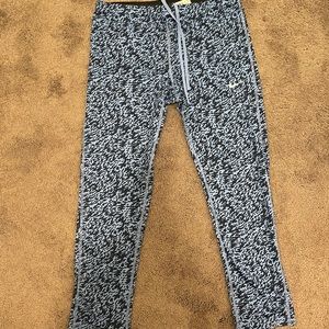 Nike blue printed workout leggings